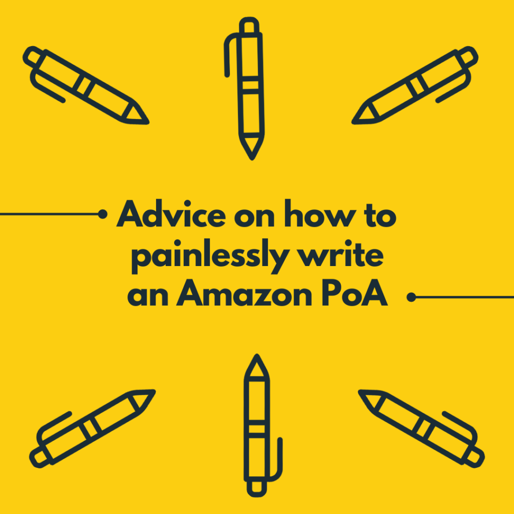 Recommendation on find out how to painlessly write an Amazon PoA